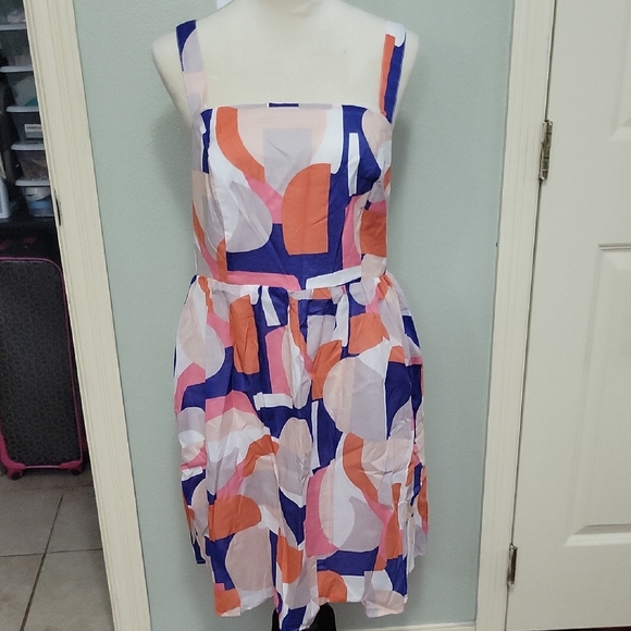 City Chic Dresses & Skirts - Colorful Geometric Print Women's Dress